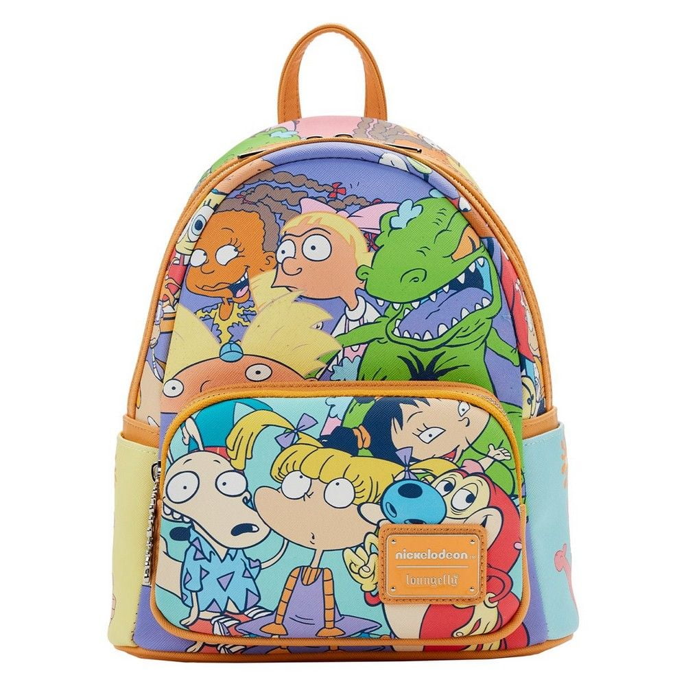 Loungefly: Nickelodeon - Nick 90s Color Block All Over Print Mini Backpack