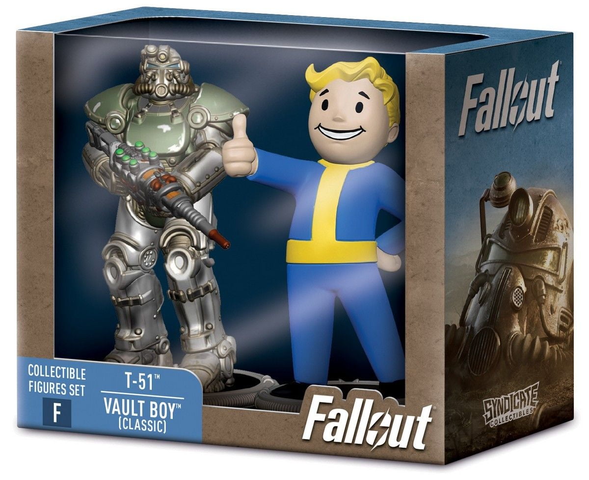 Fallout: T-51 & Vault Boy (Classic) - Collectible Figures Set